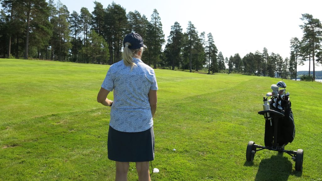 Inger ska spela på Östersund-Frösön Golfklubb.