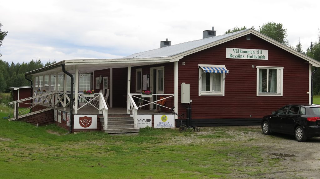 Rossöns Golfklubbs klubbhus.